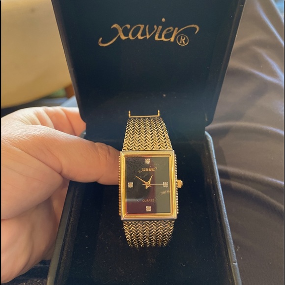 xavier Accessories Xavier Masterpiece Unisex Gold And Diamond Watch